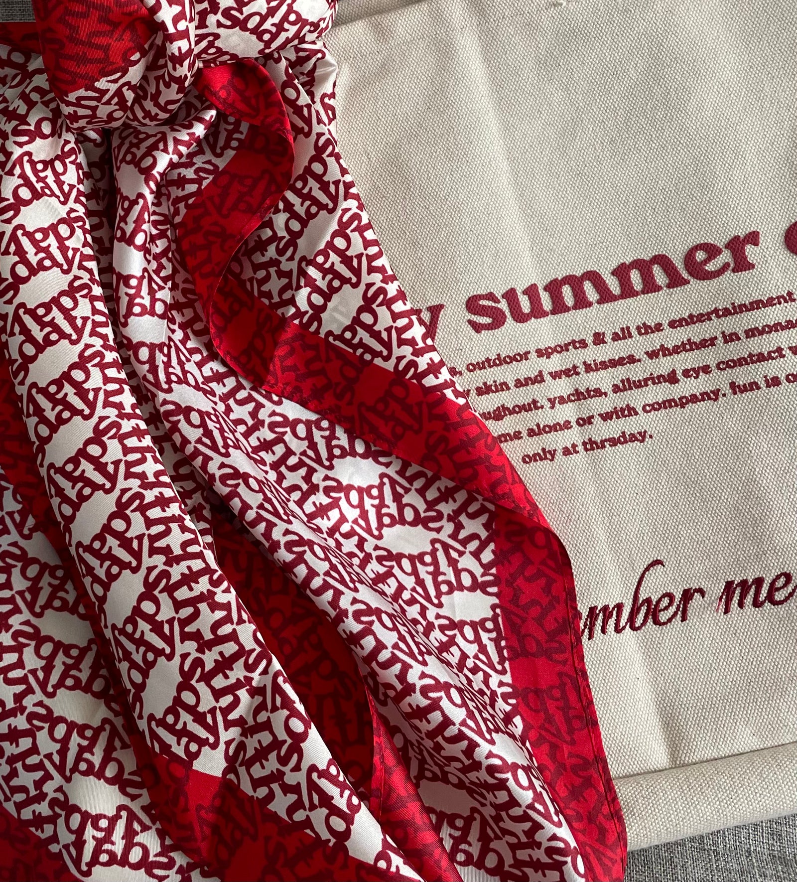 thrsday silk scarf